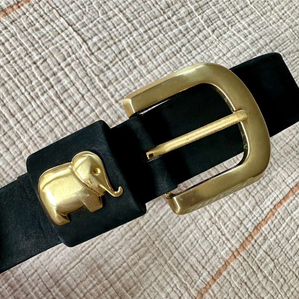 Genuine Leather Elephant Belt